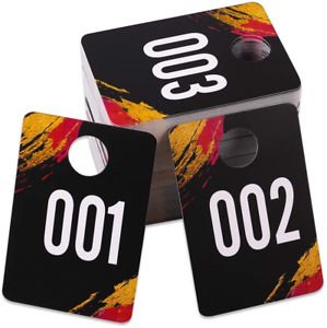 FaCraft Live Number Tags001-100, Normal and Reverse Mirror Image Number Cards