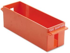 MMF Industries Porta-Count Extra-Capacity Rolled Coin Quarter Storage Tray, 3.38