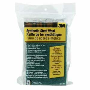 3M #0 Synthetic Steel Wool (6 Pack) 10118NA Pack of 18