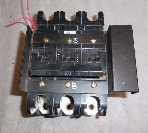 Heinemann electric 600 amp dc circuit breaker gj1p-z119-3w for sale