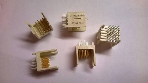Ma121  lot of 239 pcs 70264-101lf  metral 4 row signal header 24 pos straight for sale