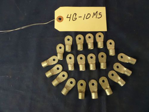 20) 4 Gauge Battery / Welding / Electrical Cable Tinned Copper Lugs 10 MS