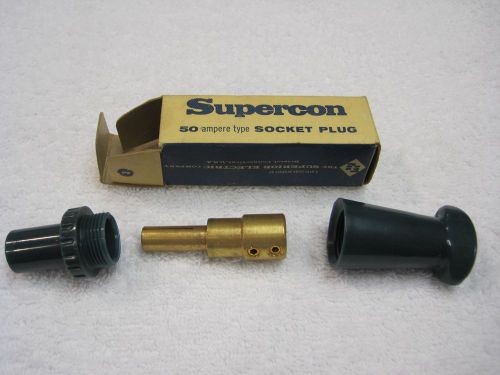 Superior Electric Supercon Socket Plug 50 ampere type PS50GGN Green new ld stock