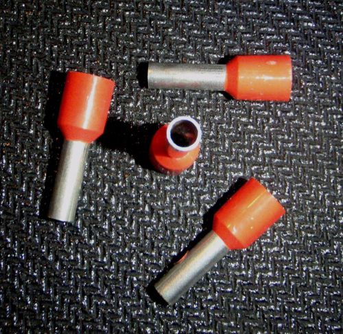 50 pc 18 awg wire cable ferrule crimp red #e1008 for sale