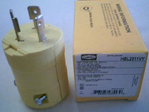 Hubbell HBL Plug Twist Lock Plug (Yellow) (HBL2311VY) NEW