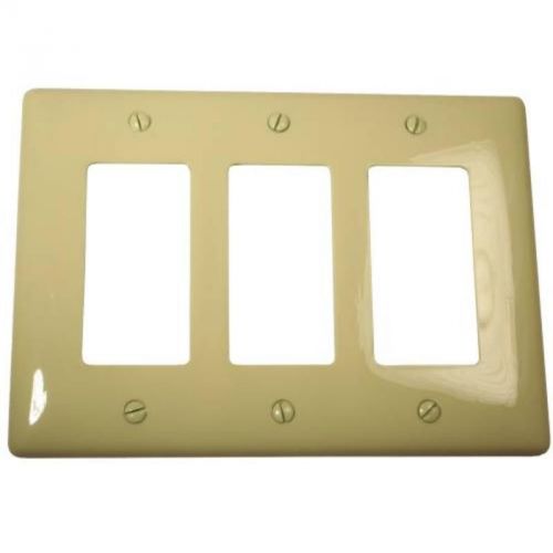 Decorator Wallplate 3-Gang White NP263W HUBBELL ELECTRICAL PRODUCTS NP263W