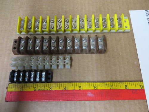 terminal strip connector 4 PIECE ASSORTMENT - UNUSED - NEW OLD STOCK - VINTAGE-