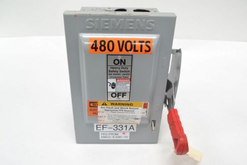 SIEMENS HNF361 NON-FUSIBLE 30A AMP 250V-AC 3P DISCONNECT SWITCH B250640