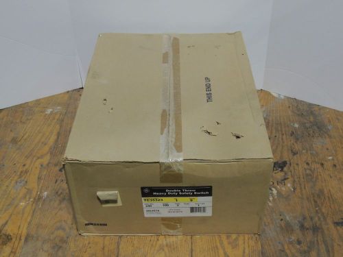 General Electric Double Throw Heavy Duty Safety Switch, TC35323, 100A, 600V