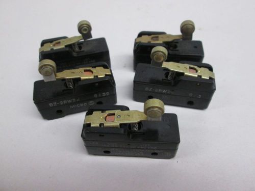 Lot 5 new micro switch bz-2rw22 1/8hp 250v-ac 1/4a amp limit switch d286367 for sale