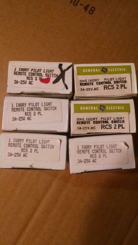 6 new in box ge remote control pilot light switch rcs2pl rcs 2 pl for sale