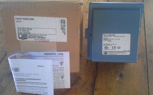 United electric h400-358 400 series pressure switch nema 4x 316ss wetted 200 psi for sale