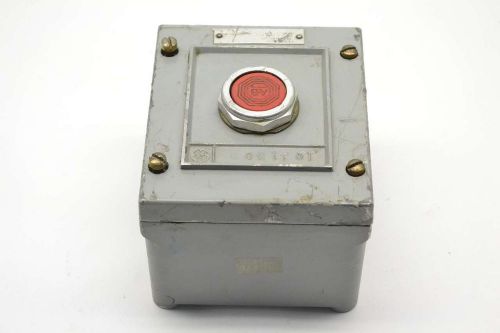 GENERAL ELECTRIC GE CR2940BC201A ENCLOSURE A RED STOP 600V-AC PUSHBUTTON B394682