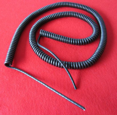 25&#039; coiled cable 4-conductor cord 1/4&#034; 3&#039; retracted extends to 25ft. new for sale