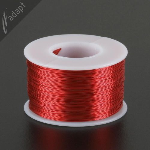 Magnet Wire, Enameled Copper, Red, 26 AWG (gauge), 155C, ~1/2 lb, 650&#039;, SPN