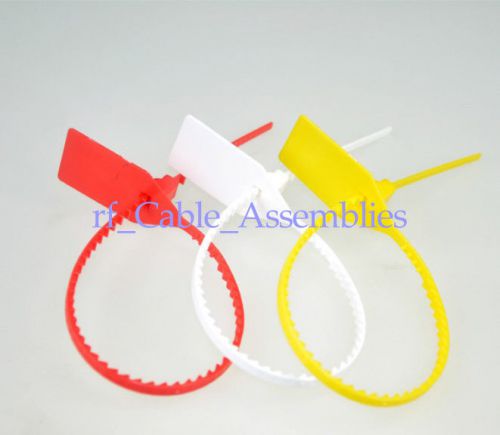 10x colorized high quality plastic pull tight security seal for containers 350mm for sale