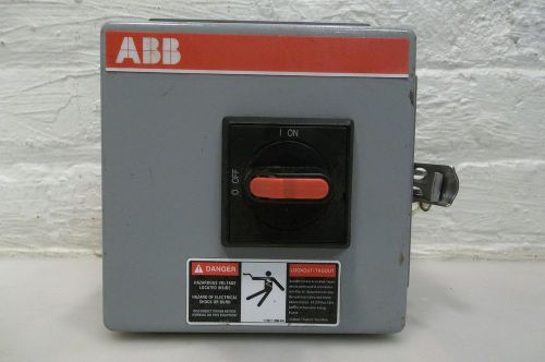 Abb industrial control panel enclosure nema type 1 nf161-3pbja  switch #ot16e3 for sale