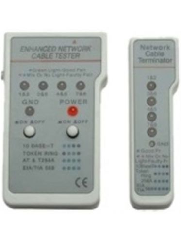 351898 manhattan multifunction rj45/rj11 cable tester tests shielded and for sale