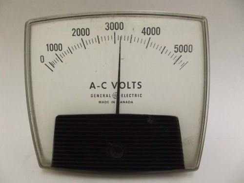 3003-117 0 to 5250v general electric ac volts panel board voltmeter for sale