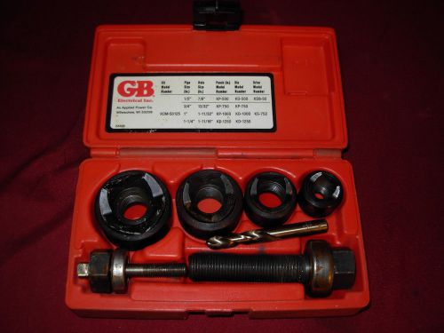 Gb electrical kom-50125 mechanical k. o. set 1/2&#034;-1&#034; 1/4 set * nr for sale