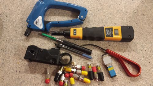 PALADIN SURE PUNCH OK INDUSTRIES STANDARD PNEUMATIC CABLE STRIPPING TOOLS LOT