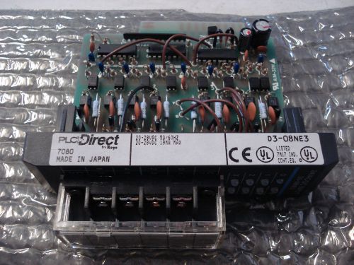 KOYO PLC DIRECT D3-08NE3 PROGRAMMABLE CONTROLLER PLC MODULE,INPUT 24VAC/DC COMP.