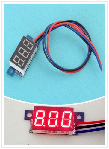 Red led panel meter digital voltmeter dc 0-30v for sale