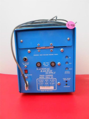 National railway supply track charger model erb-c 5/5 w/cable ac115/230 new s480 for sale