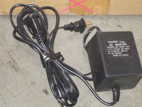 MAGINET CORP JK-20601-NA AC ADAPTER POWER SUPPLY