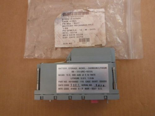 Nickel-Cadmium/Lithium Storage Battery MAR-9327 BB-721/URC-107(V)