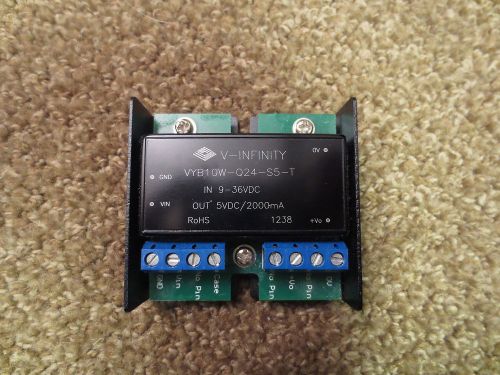 V-Infinity DC-DC Converter VYB10W-Q24-S5-T 9-36VDC In 5VDC 2000mA Out