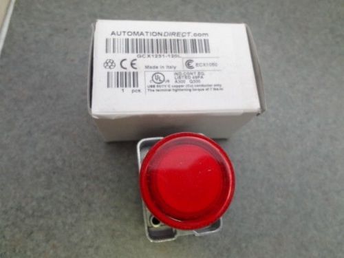Nib automation direct red indicator light gcx1231-120l for sale