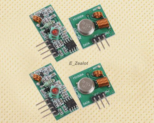 2pcs NEW 433Mhz RF transmitter and receiver kit for Arduino project