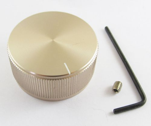 1pc high quality champagne color aluminum audio rotary pots knob 40mmx19mm new for sale