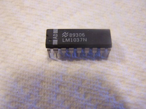 1- LM1037N DUAL 4 CHANNEL ANALOG SWITCH, NOS IC DIP 18