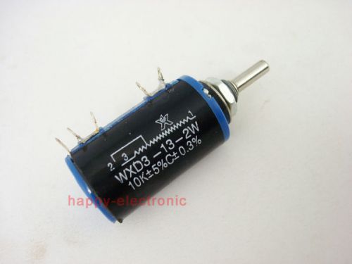 2PCS WXD3-13-2W Multi-Turn Wirewound Potentiometer 100K Ohm