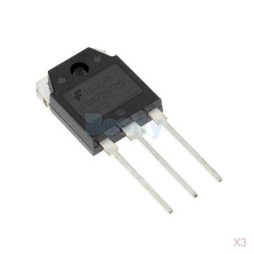 3x IGBT Power Transistor FGA25N120 1200V 313W for Motor Controls Inverter