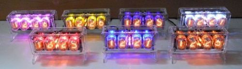 Nixie Clock Kit with IN-12 Tubes and Case.