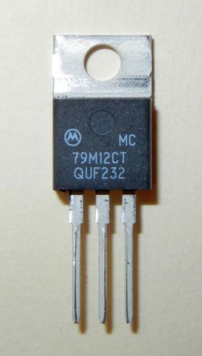 Motorola 79m12ct negative 12 volt voltage regulator, to-220 package, 50pc lots for sale