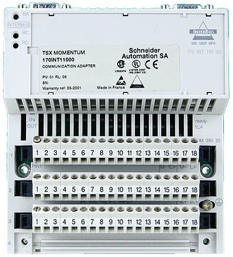 Schneider automation tsx 170adm39030 i/o base, communication adaptor 170int11000 for sale