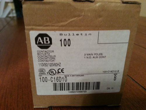 ALLEN BRADLEY 100-C16D10 Contactor NEW IN BOX