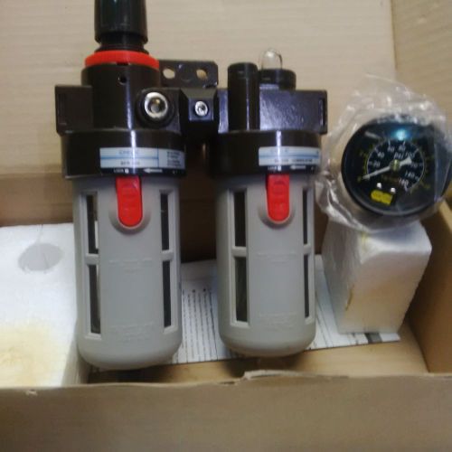 Chelic pneumatic air blow control unit filter regulator lubricator gauge bfr 200 for sale