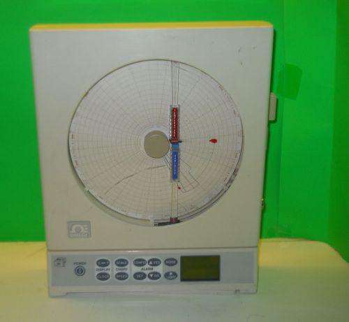 OMEGA CTXL-TRH-W 8&#034; TWO-CHANNEL CIRCULAR TEMPERATURE &amp; HUMIDTY CHART RECORDER