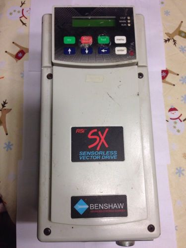 Benshaw RSI SX Sensorless Vector Drive  RSI002SX4B  2-HP. IP31/TYPE 1.  Used.