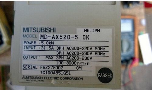 1PCS USED Mitsubishi Drive MD-AX520-5.0K 220V-5.0K tested
