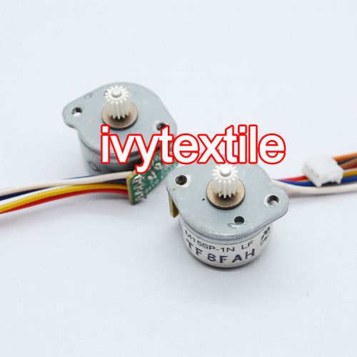 5pcs dc 2 phase 4 wire dia 15mm dc stepper motor with output plastic wheel for sale