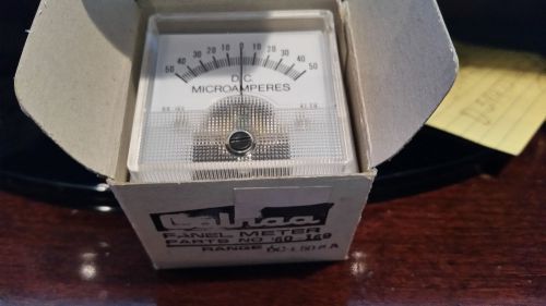 New - calrad gauge meter 60-169, -- 0-50 microamp, 1 3/4&#034; x 1 3/4&#034; x 1 1/2&#034; deep for sale
