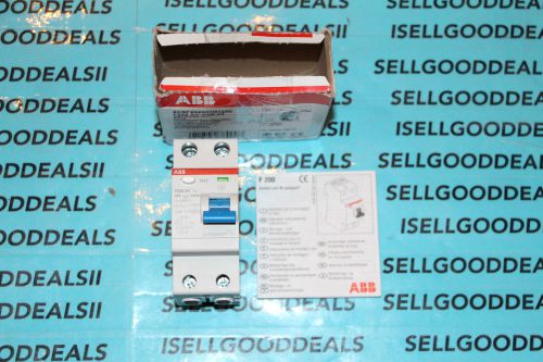 ABB F202AC-25/0.03 Thermal Magnetic Circuit Breaker 2-Pole 25 Amp 480Y/277V New