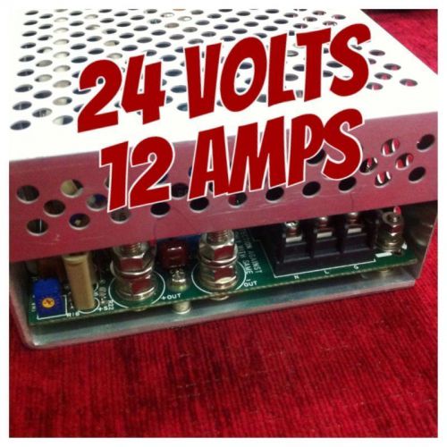 Tamura SMPS Power Supply WES 24H. +24 volts ,12 Amps, 115V/230V/240V ~47-63Hz