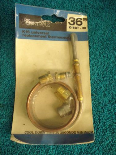 NEW JOHNSON CONTROLS REPLACEMENT THERMOCOUPLE 36&#034; K16BT-36